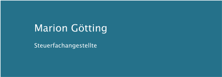 Marion Götting Steuerfachangestellte